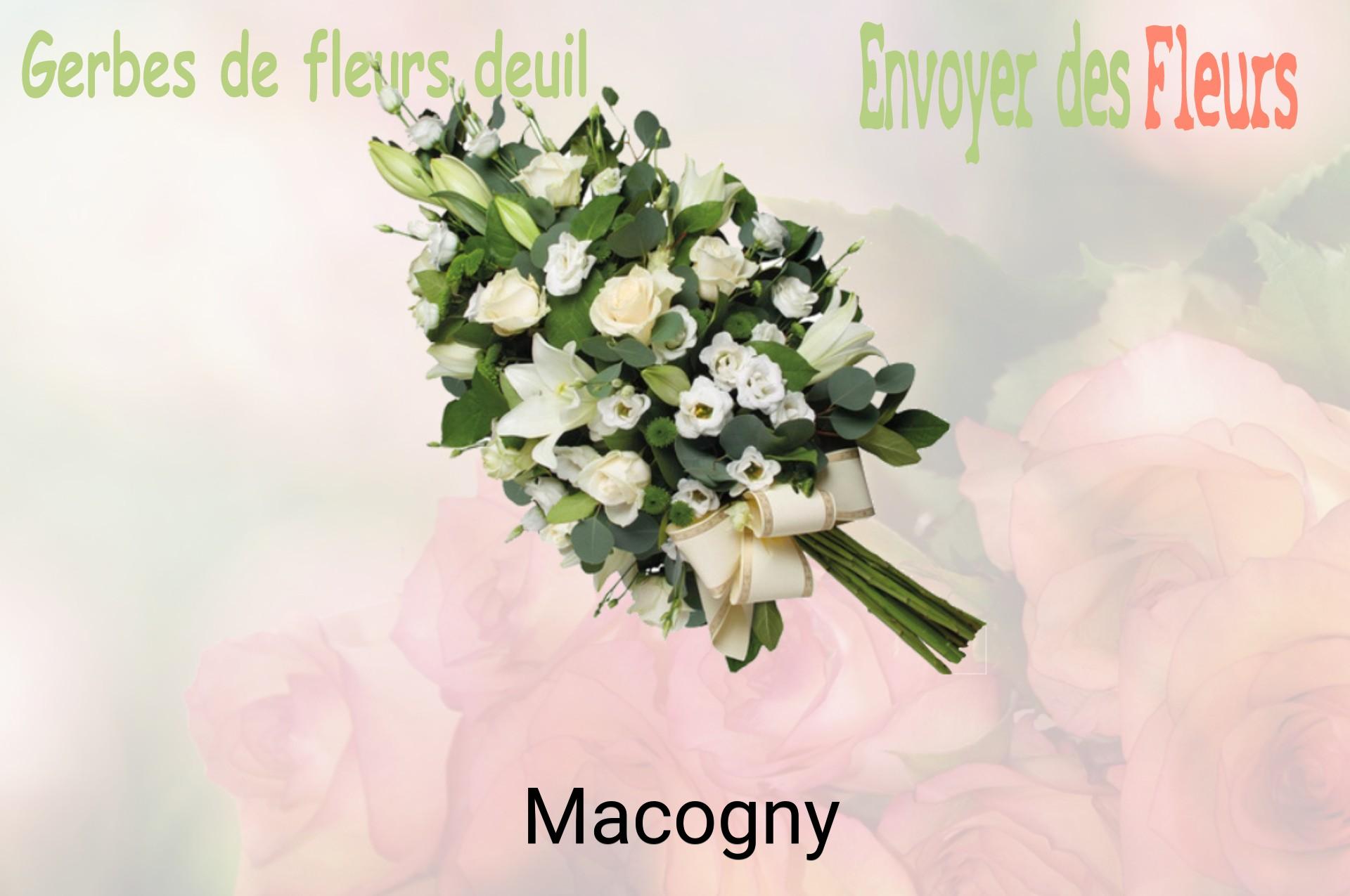 Gerbe de fleurs de deuil livrée à Macogny